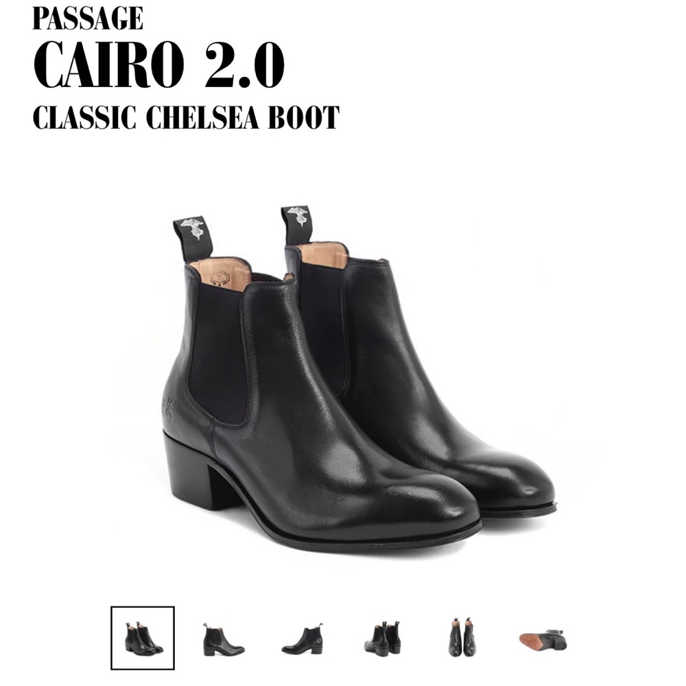 John Fluevog Black Chelsea Boots